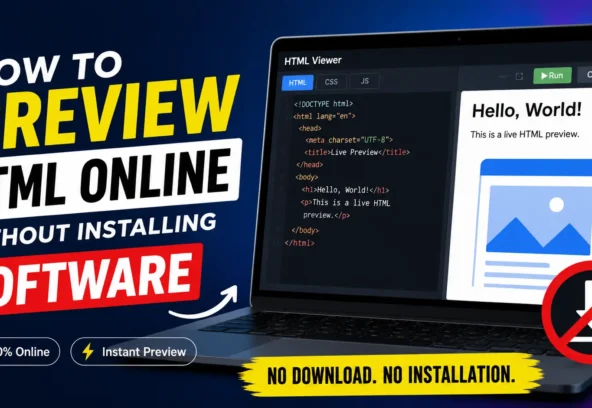 How to Preview HTML Online Without Installing Software