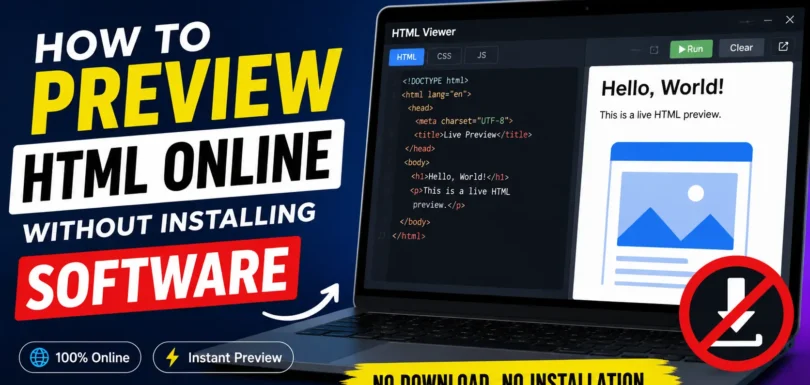 How to Preview HTML Online Without Installing Software