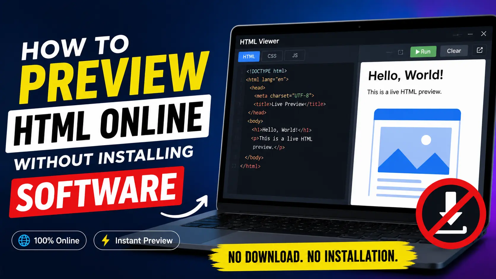 How to Preview HTML Online Without Installing Software